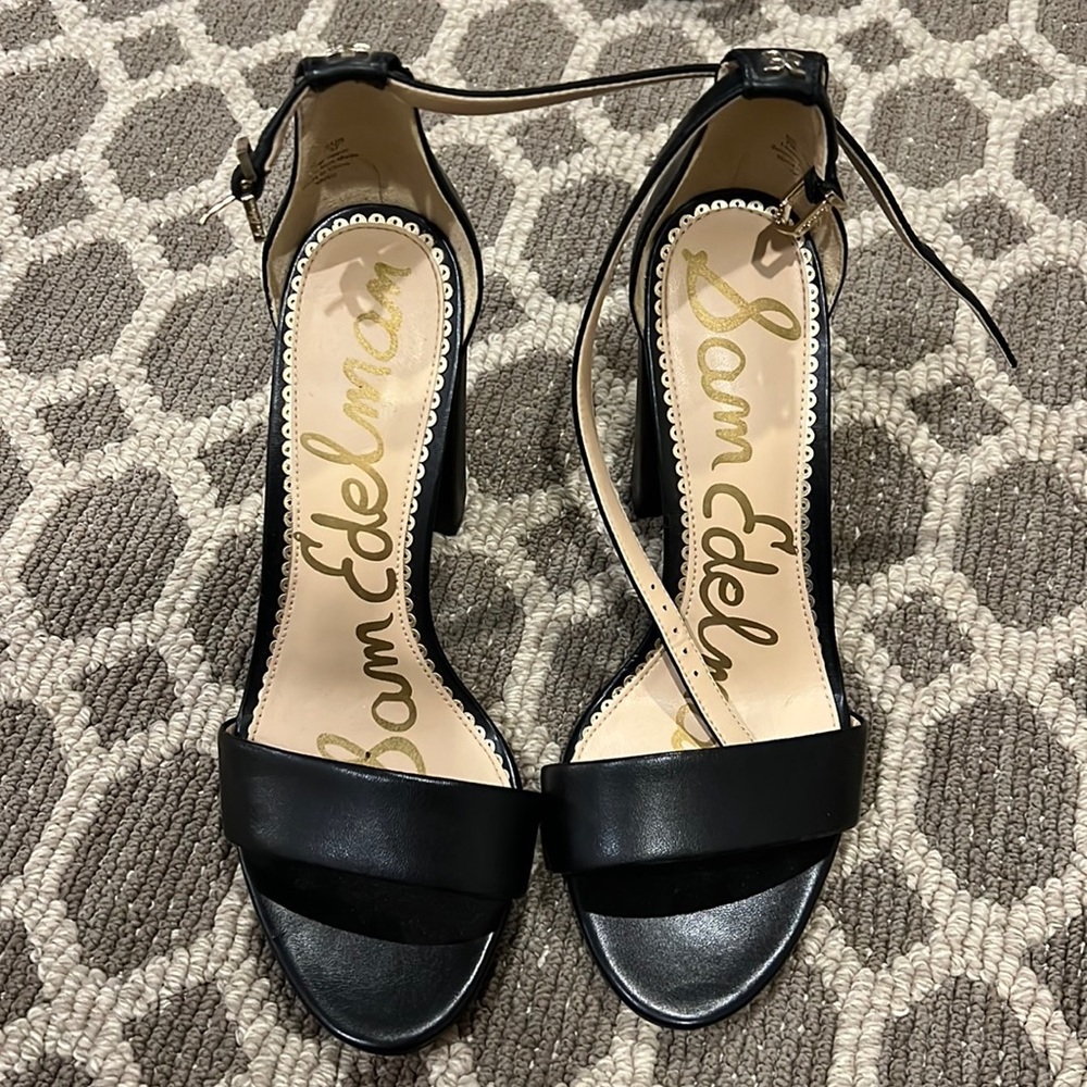 Sam edelman- like new black heels size 7